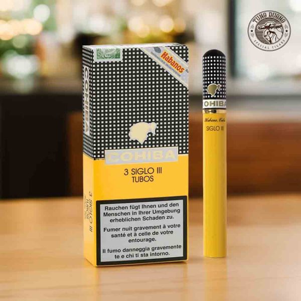 Quá trình sản xuất xì gà Cohiba Siglo III Tubos hộp 3 điếu