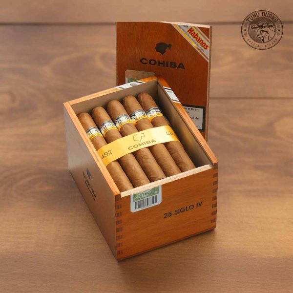 Mô tả về xì gà Cohiba Siglo IV hộp 25 điếu