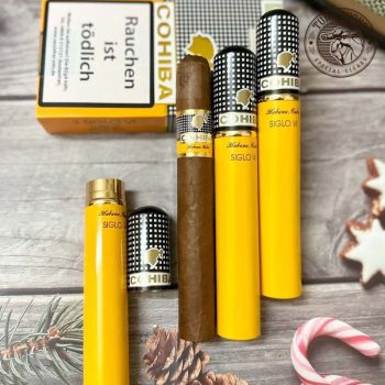 Xì gà Cohiba Siglo VI Tubos - hộp 3 điếu chính hãng giá tốt