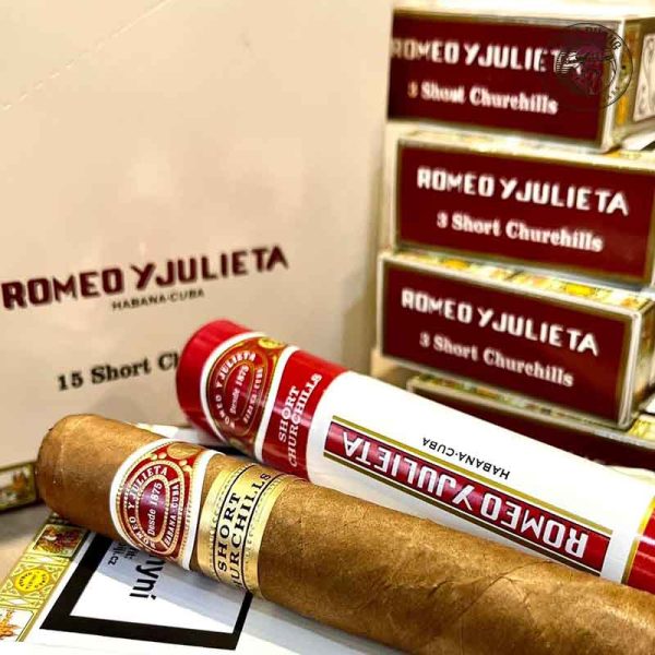 Tìm hiểu về xì gà Romeo Y Julieta Short Churchills Tubos - hộp 3 điếu