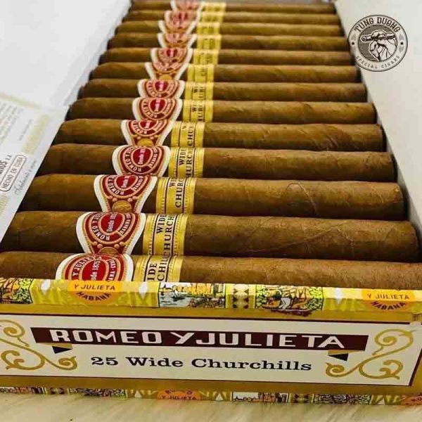 Xì gà Romeo Y Julieta Wide Churchills - hộp 25 điếu