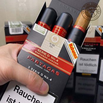 Giới thiệu về xì gà Partagas Serie D No4 Tubos - hộp 3 điếu