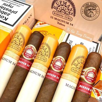 Cigar H.upmann Magnum 54 Tubos - hộp 3 điếu chính hãng giá tốt